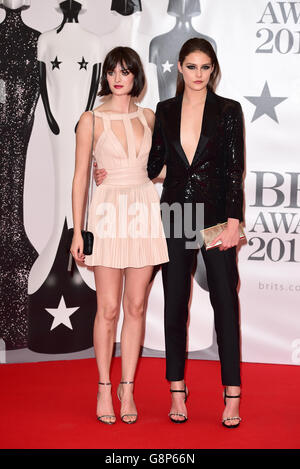 Brit Awards 2016 - Ankünfte - London Stockfoto