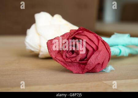 Handgefertigte rose Stockfoto