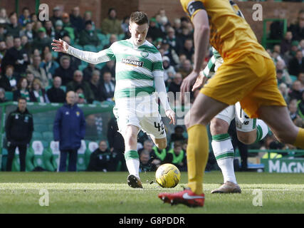 Celtic gegen Greenock Morton - William Hill Scottish Cup - Viertelfinale - Celtic Park. Callum McGregor von Celtic erzielt beim William Hill Scottish Cup, Quarter Final Match in Celtic Park, Glasgow, den dritten Treffer seiner Seite. Stockfoto