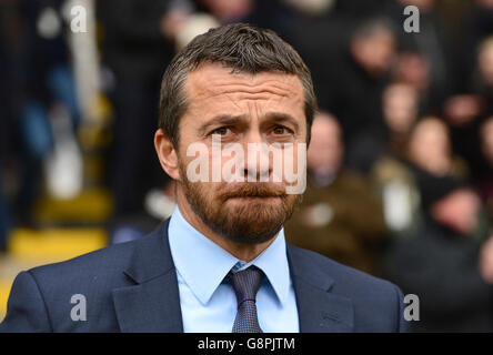 Fulham-Manager Slavisa Jokanovic vor dem Himmel Bet Championship match bei Craven Cottage, London. Stockfoto