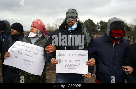 Flüchtlingskrise Stockfoto