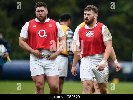 England-Pressekonferenz und Training - 2016 RBS Six Nations - Pennyhill Park Stockfoto