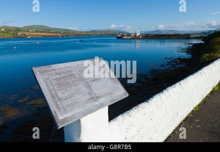 Eines der Schiefer 'Buch' Drum herum das Dorf Portmagee in County Kerry Irland, Europa. Stockfoto