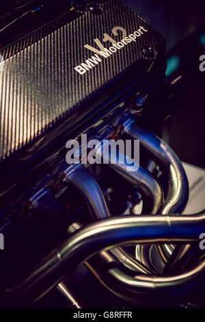 BMW M-Power Motorsport V12-Motor Stockfoto