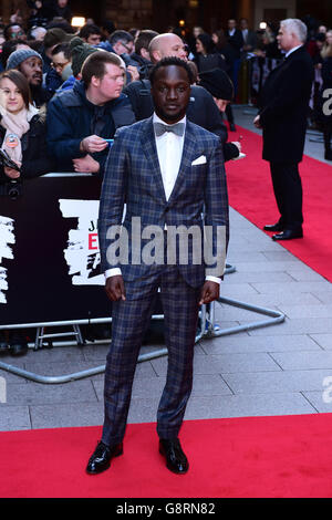 Arnold Oceng nimmt an den Jameson Empire Film Awards 2016 im Grosvenor House in der Park Lane, London, Teil. DRÜCKEN SIE VERBANDSFOTO. Bilddatum: Sonntag, 20. März 2016. Das Foto sollte lauten: Ian West/PA Wire Stockfoto