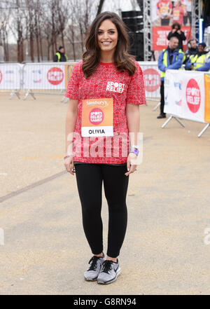 S Sport Relief Games, im Queen Elizabeth Olympic Park, Stratford, London. Stockfoto