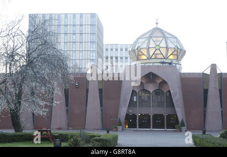 Imam lobt extremistischen killer Stockfoto