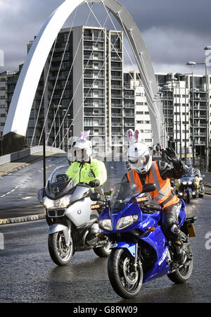 Führen Sie Glasgow Childrens Hospital Charity Easter Egg Stockfoto