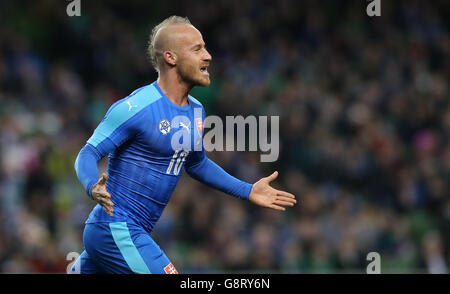 Republik Irland V Slowenien - internationale Freundschaftsspiele - Aviva Stadium Stockfoto