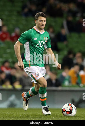 Republik Irland - Slowenien - International Friendly - Aviva Stadium. Wes Hoolahan, Irlands Republik, während eines Internationalen Freunds im Aviva Stadium, Dublin. Stockfoto