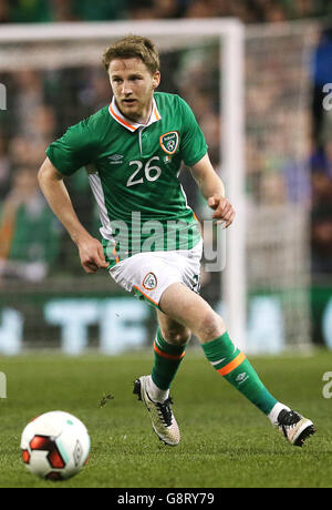 Eunan O'Kane, Irlands Republik, während eines Internationalen Freunds im Aviva Stadium, Dublin. Stockfoto