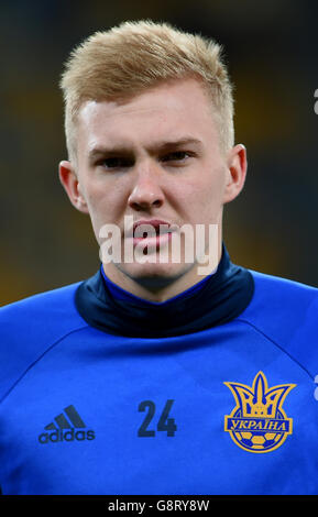 Ukraine - Wales - Internationale freundlich - NSC Olimpiyskiy. Viktor Kowalenko, Ukraine Stockfoto