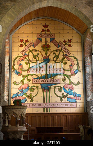 Irland, Co. Sligo, Gegend, Kirche St. Columbas, Interieur, Retabel Stockfoto