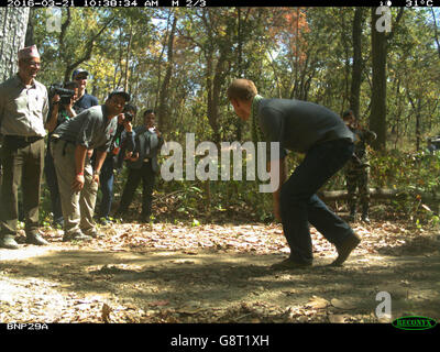 Prinz Harry besucht Nepal - Tag 3 Stockfoto