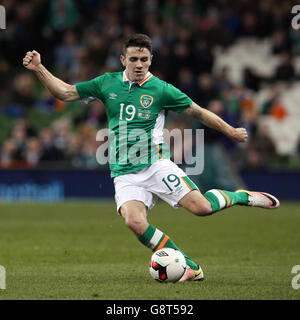 Republik Irland - Schweiz - International freundlich - Aviva Stadium. Robbie Brady, Irlands Republik, während des Internationalen Freundschaftskampfes im Aviva Stadium, Dublin. Stockfoto