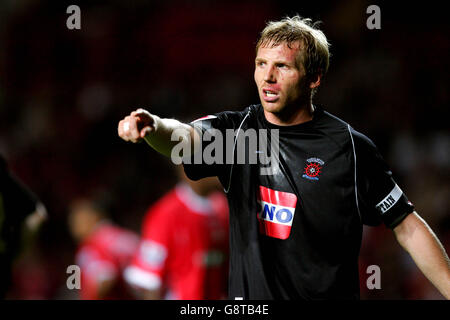 Fußball - Carling Cup - zweite Runde - Charlton Athletic gegen Hartlepool United - The Valley. Ritchie Humphreys, Hartlepool United Stockfoto