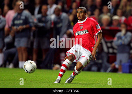 Fußball - Carling Cup - zweite Runde - Charlton Athletic gegen Hartlepool United - The Valley. Jerome Thomas, Charlton Athletic Stockfoto