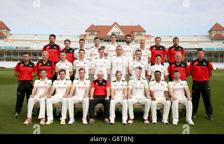 Nottinghamshire CCC Medientag - Trent Bridge Stockfoto