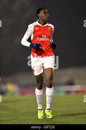 Arsenal Ladies V Lesung Damen - FA Damen Superliga - Boreham Wood Fußballplatz Club Stockfoto