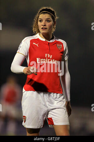 Arsenal Ladies V Lesung Damen - FA Damen Superliga - Boreham Wood Fußballplatz Club Stockfoto