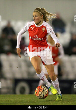 Arsenal Ladies V Lesung Damen - FA Damen Superliga - Boreham Wood Fußballplatz Club Stockfoto