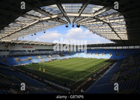 Wasps gegen Northampton Saints - Aviva Premiership - Ricoh Arena. Ein allgemeiner Blick in die Ricoh Arena vor dem Spiel der Aviva Premiership in der Ricoh Arena, Coventry. Stockfoto