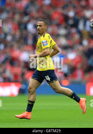 Kemar Roofe von Oxford United während des Johnstone's Paint Trophy Finales im Wembley Stadium, London. DRÜCKEN SIE VERBANDSFOTO. Bilddatum: Sonntag, 3. April 2016. Siehe PA Story FUSSBALL-Finale. Bildnachweis sollte lauten: Adam Davy/PA Wire. Stockfoto