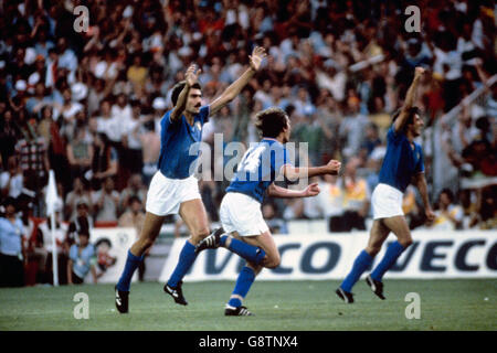 Fußball - FIFA World Cup-Finale 1982 - Italien / BRD - Santiago-Bernabéu-Stadion Stockfoto