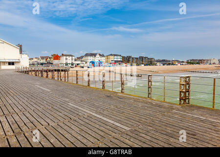 Blick vom Pier in Bognor Regis West Sussex England Stockfoto