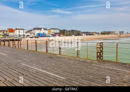 Blick vom Pier in Bognor Regis West Sussex England Stockfoto