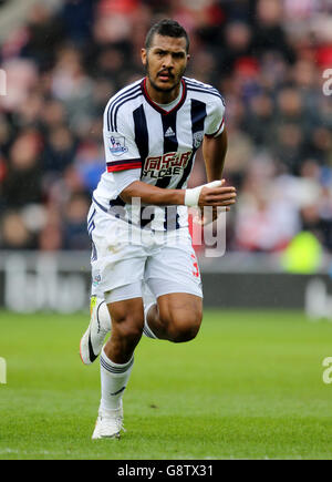 West Bromwich Albions Salomon Rondon während des Barclays Premier League-Spiels im Stadium of Light, Sunderland. DRÜCKEN Sie VERBANDSFOTO. Bilddatum: Samstag, 2. April 2016. Siehe PA Geschichte FUSSBALL Sunderland. Bildnachweis sollte lauten: Richard Sellers/PA Wire. Stockfoto