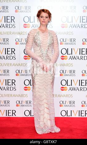 Olivier Awards 2016 - London. Jessie Buckley bei den Olivier Awards 2016 im Royal Opera House in Covent Garden, London. Stockfoto