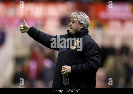 Middlesbrough gegen Hull City - Sky Bet Championship - Riverside Stadium. Steve Bruce, Manager von Hull City Stockfoto