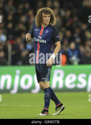 Paris Saint-Germain gegen Manchester City - UEFA Champions League - Viertelfinale - Erstes Teilstück - Parc des Princes. David Luiz von Paris Saint-Germain Stockfoto