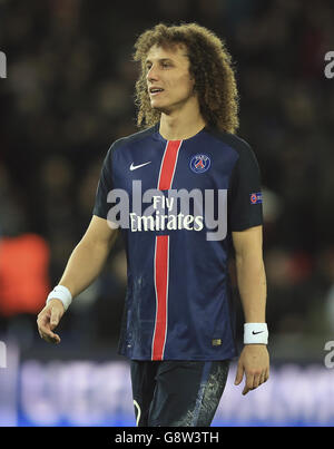 Paris Saint-Germain gegen Manchester City - UEFA Champions League - Viertelfinale - Erstes Teilstück - Parc des Princes. David Luiz von Paris Saint-Germain Stockfoto