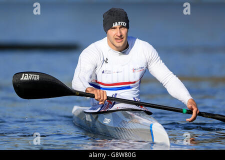 Team GB Olympischen Sprint Selection Trials - nationales Wassersportzentrum Stockfoto