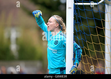 Chelsea Ladies gegen Manchester City Womens – FA Womens Super League – Wheatsheaf Park. Hedvig Lindahl, Chelsea Ladies Torhüterin Stockfoto