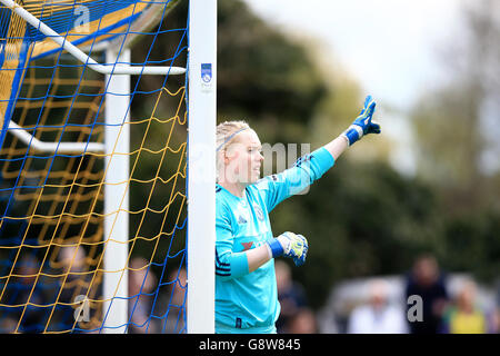 Chelsea Ladies gegen Manchester City Womens – FA Womens Super League – Wheatsheaf Park. Hedvig Lindahl, Chelsea Ladies Torhüterin Stockfoto