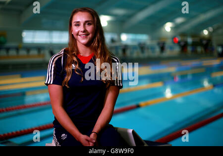 Chloe Tutton während der Bekanntgabe der Schwimmsportler des Team GB für die Olympischen Spiele 2016 in Rio im Schwimmbad der Universität von Bath. Bilddatum: Donnerstag, 21. April 2016. Bildnachweis sollte lauten: David Davies/PA Wire Stockfoto