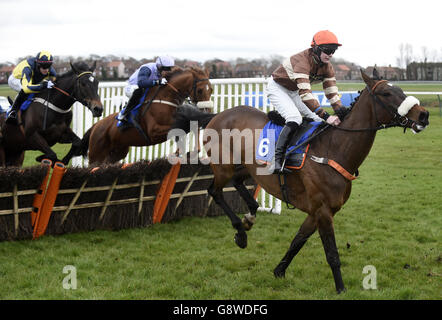 Ayr Rennen - Korallen schottische Grand National - Ladies Day Stockfoto