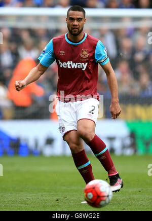 Leicester City gegen West Ham United - Barclays Premier League - King Power Stadium. Winston Reid, West Ham United Stockfoto