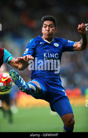 Leicester City gegen West Ham United - Barclays Premier League - King Power Stadium. Leonardo Ulloa, Leicester City Stockfoto