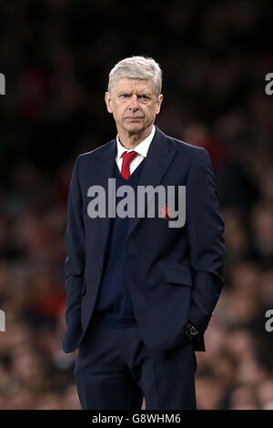 Arsenal gegen West Bromwich Albion - Barclays Premier League - Emirates Stadium. Arsene Wenger, Arsenal Manager Stockfoto