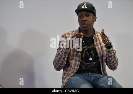 Jamal Edwards, Gründer von SBTV. Konferenz der European Alliance of News Agencies (EANA), Grange Tower Hotel, London. Stockfoto