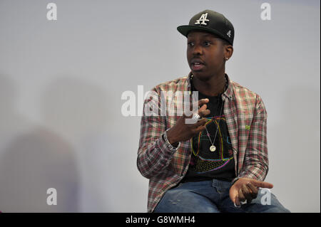 Jamal Edwards, Gründer von SBTV. Konferenz der European Alliance of News Agencies (EANA), Grange Tower Hotel, London. Stockfoto