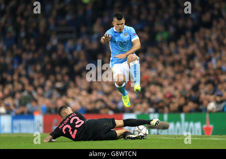 Manchester City gegen Paris Saint-Germain - UEFA Champions League - Viertel-Final - Rückspiel - Etihad Stadium Stockfoto