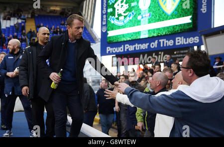 Birmingham City gegen Leeds United - Sky Bet Championship - St Andrews. Gary Rowett, Manager von Birmingham City Stockfoto