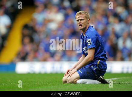 Fußball - FA Barclays Premiership - Chelsea / Aston Villa - Stamford Bridge. Damien Duff, Chelsea Stockfoto