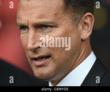 Charlton Athletic gegen Derby County - Sky Bet Championship - The Valley. Derby County Manager Darren Wassall Stockfoto