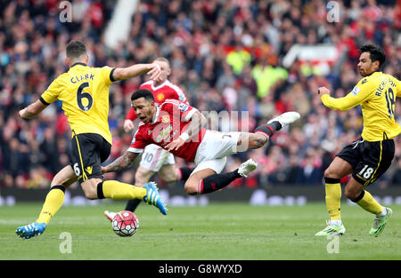 Manchester United gegen Aston Villa - Barclays Premier League - Old Trafford Stockfoto